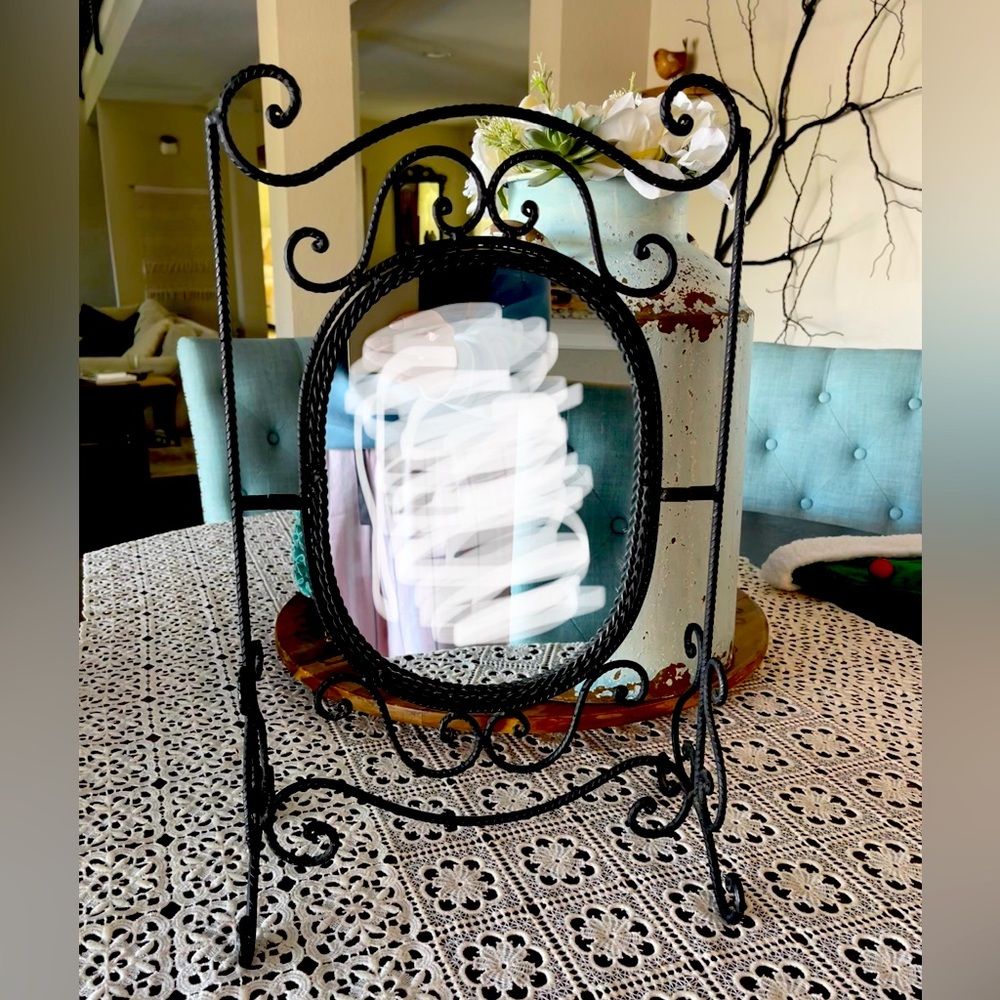 Vintage Swivel Counter Top Mirror